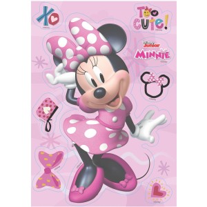 Plaque Rectangle Minnie - Comestible pour l'anniversaire de votre enfant -  Annikids