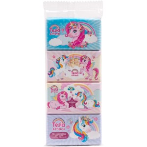 4 Mini Tablettes Licorne - Chocolat au Lait