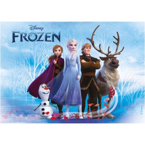 Plaque Rectangle Reine des Neiges - Comestible