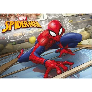 Disque pate à sucre SPIDERMAN - diamètre 21cm - pour decor gateau