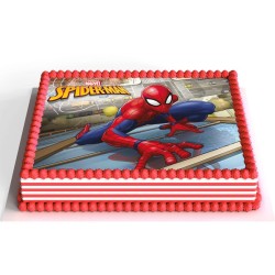 Plaque Rectangle Spiderman - Comestible. n2