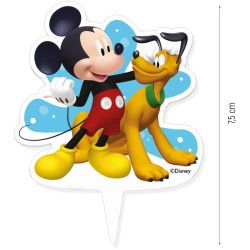 1 Bougie Silhouette Mickey et Pluto. n1
