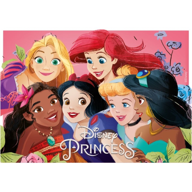 Plaque Rectangle Princesse Disney - Comestible 