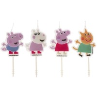 4 Bougies 2D Anniversaire Peppa Pig