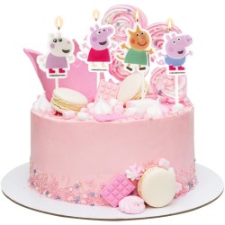 4 Bougies 2D Anniversaire Peppa Pig. n2