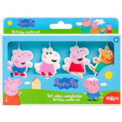 4 Bougies 2D Anniversaire Peppa Pig. n4