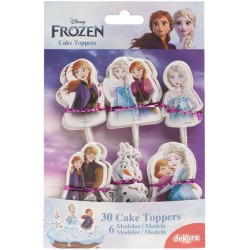 30 Cake Toppers Frozen. n1