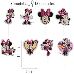 16 Cake Toppers Minnie. n�1