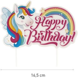 Cake Toppers en Papier - Licorne. n1