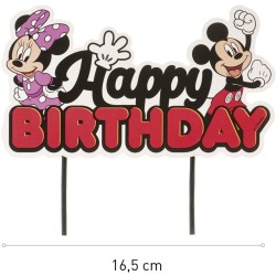 Cake Toppers en Papier - Mickey & Minnie. n1