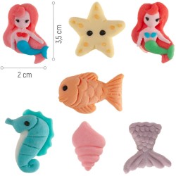 7 Dcors Sirne (2, 5-3 cm) - Sucre. n1