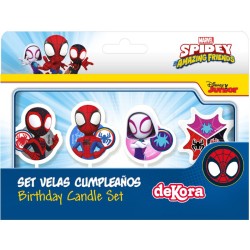 4 Bougies 2D Anniversaire Spidey. n°2