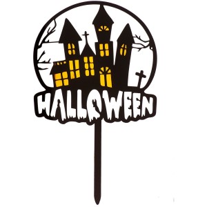 Cake Topper Halloween Maison Enchante  15,5 cm