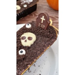 2 Squelettes Halloween (4, 6 cm)  Chocolat noir. n4