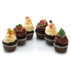 6 Dcors Nol  3, 5 cm  Chocolat Blanc. n2