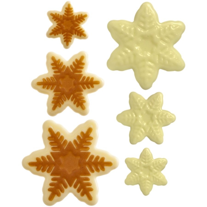 Assortiment de 3 Flocons – Chocolat Blanc