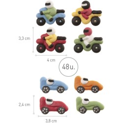 Assortiment de 4 Décors – Sucre. n°1