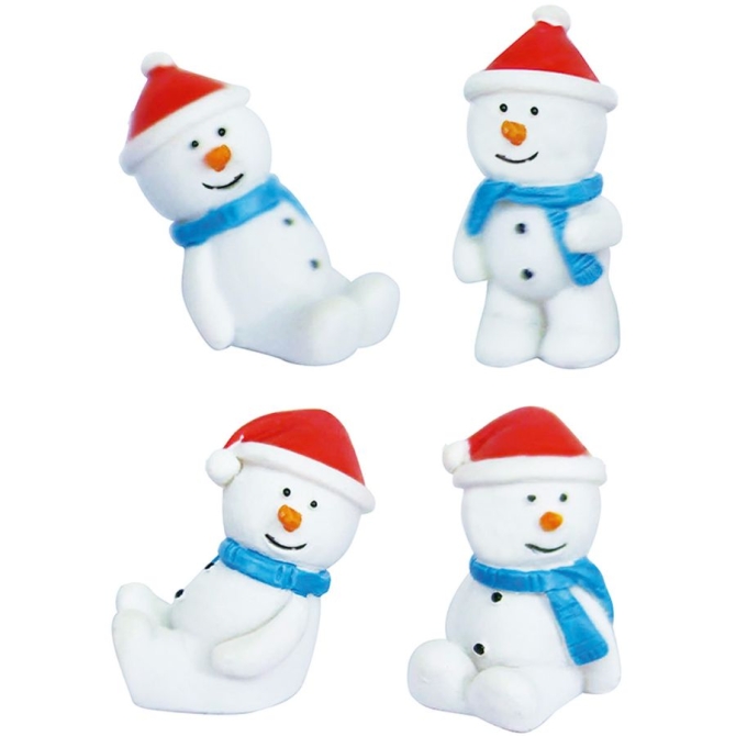 1 Fève Bonhomme de Neige – 3-3, 5 cm – Céramique