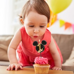 Bougie Anniversaire Mickey Mouse N°1 – 8, 5 cm. n°3