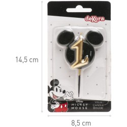 Bougie Anniversaire Mickey Mouse N°1 – 8, 5 cm. n°9