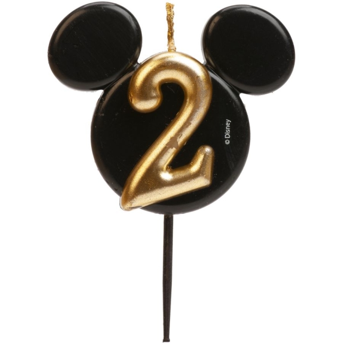 Bougie Anniversaire Mickey Mouse N°2 – 8, 5 cm