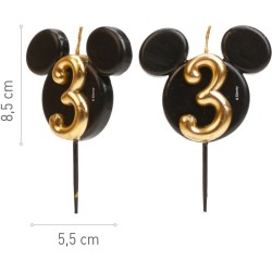 Bougie Anniversaire Mickey Mouse N°3 – 8, 5 cm. n°2