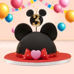 Bougie Anniversaire Mickey Mouse N°3 – 8, 5 cm. n°3