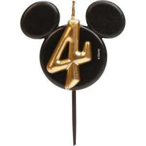 Bougie Anniversaire Mickey Mouse N4  8,5 cm