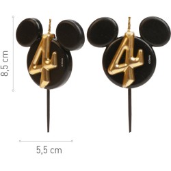 Bougie Anniversaire Mickey Mouse N°4 – 8, 5 cm. n°1