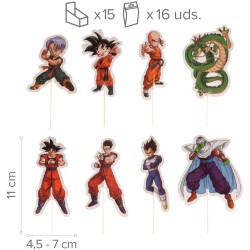 16 Cake Toppers Dragon Ball. n�1