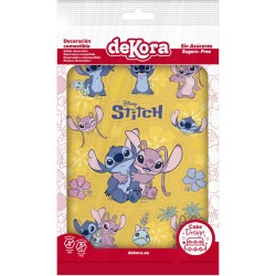 12 Stickers Stitch et Angel - Comestible. n°2