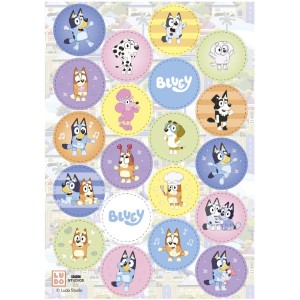 20 Mini Disque Bluey - Comestible