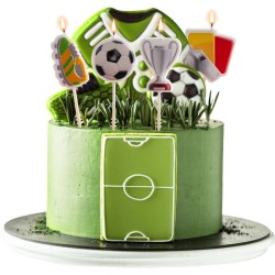 4 Bougies 2D Anniversaire Football. n�2