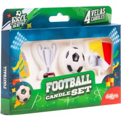 4 Bougies 2D Anniversaire Football. n�3
