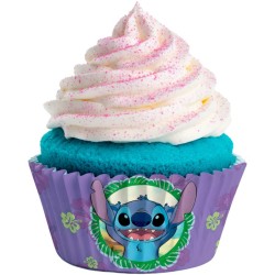 25 Caissettes � Cupcakes � 5cm - Stitch. n�1