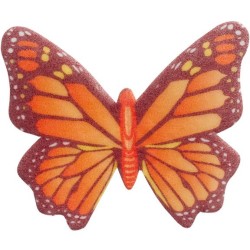 10 Papillons Multicolores en Azyme � 4 cm. n�1