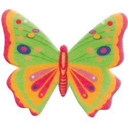 10 Papillons Multicolores en Azyme � 4 cm. n�2