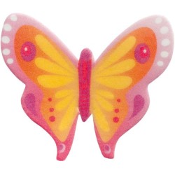 10 Papillons Multicolores en Azyme � 4 cm. n�3