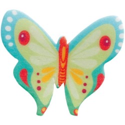 10 Papillons Multicolores en Azyme � 4 cm. n�4