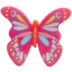 10 Papillons Multicolores en Azyme � 4 cm. n�8