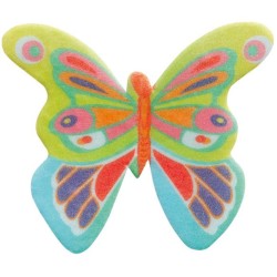 10 Papillons Multicolores en Azyme � 4 cm. n�9