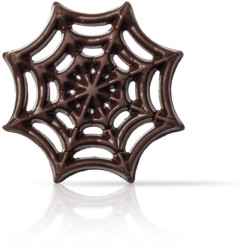 5 D�corations Toile d Araign�e Halloween � En Chocolat Noir. n�1
