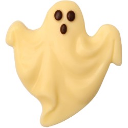 5 Décorations Fantôme Halloween – En Chocolat Blanc. n°1