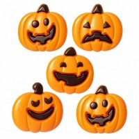 5 D�corations Citrouille Halloween � En Chocolat
