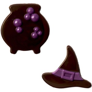2 Décorations Sorcière Halloween – En Chocolat Noir