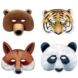 4 Masques Animaux Grizzly & Cie. n1