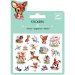 Mini stickers Animaux Vintage Relief 2D. n°1