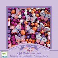 450 Perles en Bois - Papillons