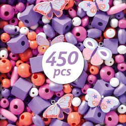 450 Perles en Bois - Papillons. n3