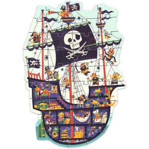 Puzzle Gant Le Bteau Pirate - 36 pices